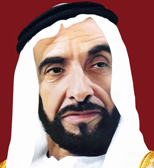 Sheikh Zayed Bin Sultan Al Nahyan Photo on National Day of UAE
