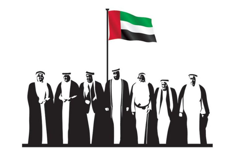 Elders drawing on UAE National Day